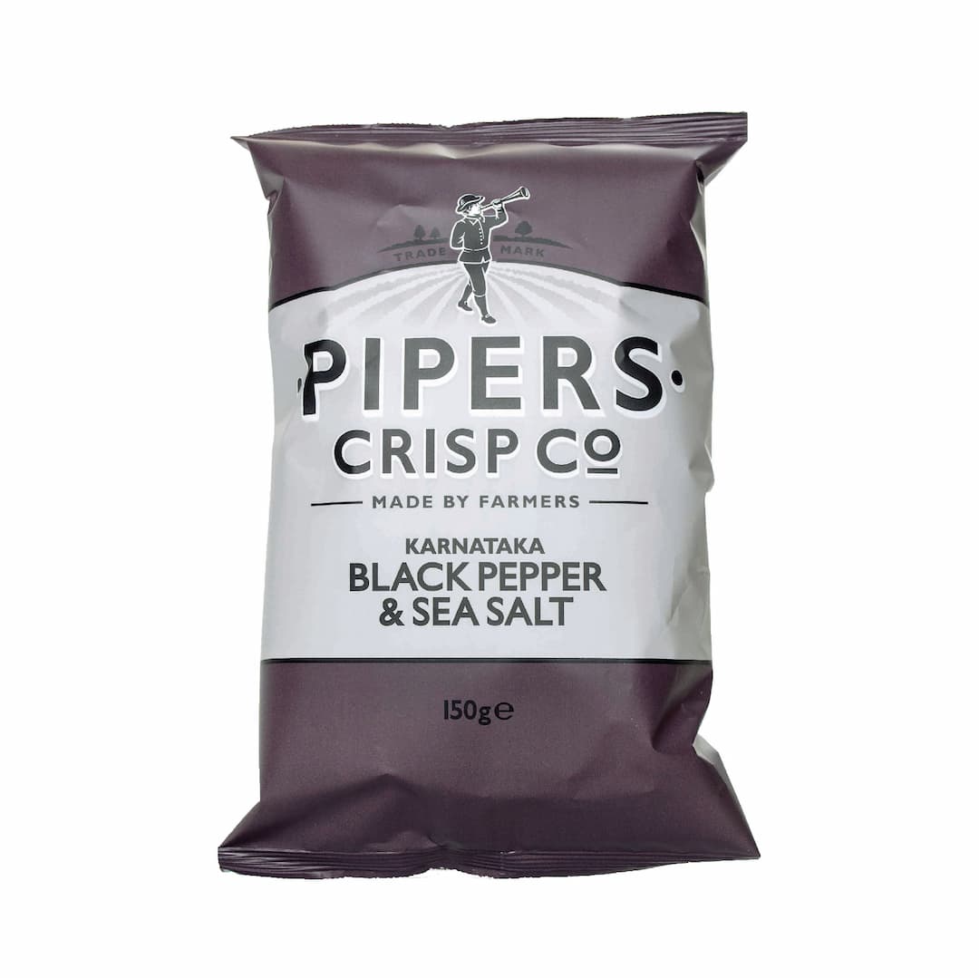 PIPERS CRISP BLACK PEPPER & SEA SALT 150G